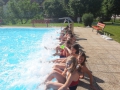 Turnstunde im Freibad am 14. Juni