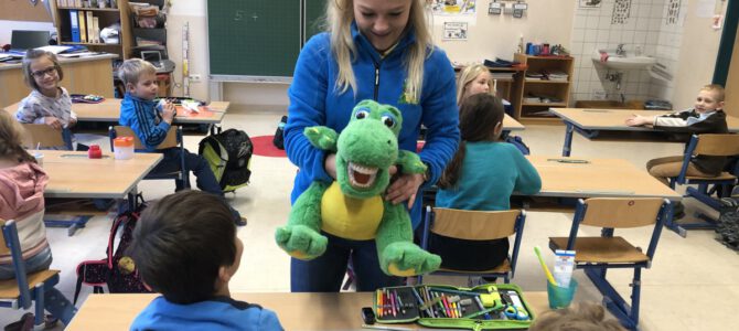 Zahngesundheitserziehung mit Kroko