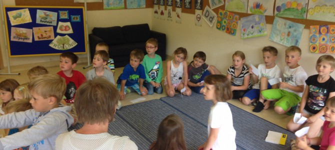 Die Schulanfänger zu Besuch in der Schule!